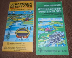 gebrauchtes Buch – Werbellinsee- Parsteinersee und Uckermark- Untere Oder , Touristenkarten 1 :150000