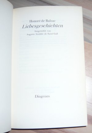 gebrauchtes Buch – Honore de Balzac – Liebesgeschichten von Honore de Balzac