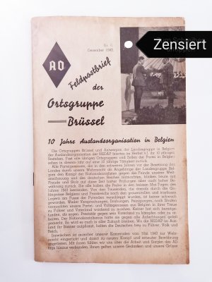 10 Jahre NSDAP-Auslandsorganisation Brüssel --- Feldpostbrief der Ortsgruppe Brüssel Nr. 6/1942