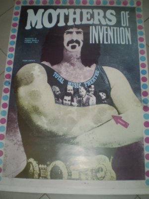 Frank Zappa and The Mothers of Invention, Poster, Plakat, 2008/1968, Günther Kieser, Format A0, Ausstellung "Politik, Pop & Afri-Cola"