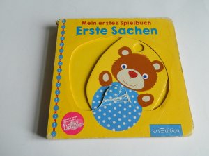 gebrauchtes Buch – Mein erstes Spielbuch Erste Sachen  //  PAPPBILDERBUCH mit stabilen Schiebelementen