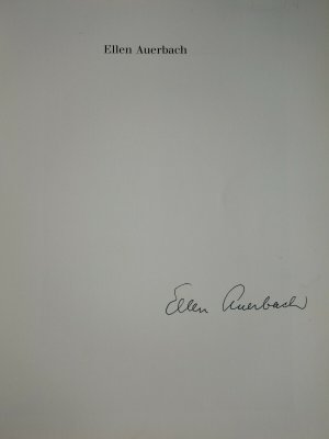 gebrauchtes Buch – Ellen Auerbach - signiert – Berlin, Tel Aviv, London, New York