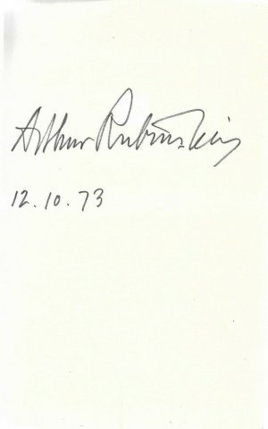 Erinnerungen handsigniert