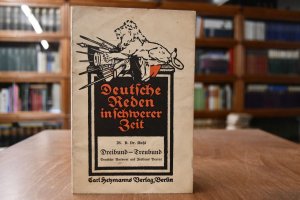antiquarisches Buch – Kahl – Dreibund - Treubund. Deutsche Antwort auf Italiens Verrat. Rede am 14. Juni 1915.