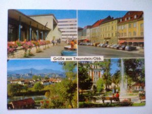 gebrauchtes Buch – Traunstein / Oberbayern   - Grüße aus Traunstein - Springbrunnen etc. Mehrbildkarte - Bayern (1984 gelaufen) Ansichtskarte