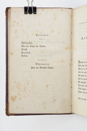 antiquarisches Buch – Johann Wolfgang von Goethe – Iphigenie auf Tauris. Ein Schauspiel von Goethe