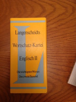 gebrauchtes Buch – Langenscheidts Wortschatz-Kartei