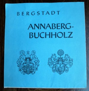 Faltkarte Bergstadt Annaberg,-Buchholz, ausgegeben 1982