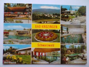 gebrauchtes Buch – Bad Krozingen / Schwarzwald - Kurkonzert Kurhaus Kurmittelhaus Bad-Eingang etc. Mehrbildkarte - Baden-Württemberg (vor 1994 gelaufen) Ansichtskarte