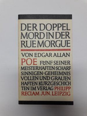 gebrauchtes Buch – Edgar Allan Poe – Der Doppelmord in der Rue Morgue - Kurzgeschichten