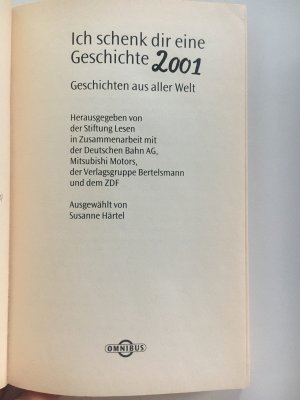 gebrauchtes Buch – Ich schenk dir eine Geschichte 2001