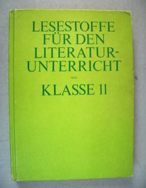 Lesestoffe für den Literaturunterricht Klasse 11