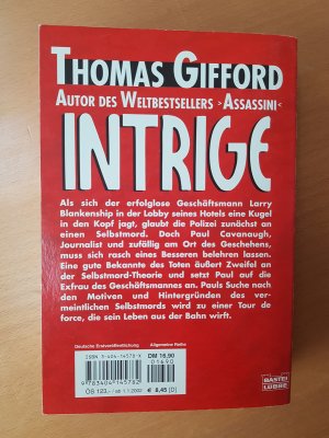 gebrauchtes Buch – Thomas Gifford – Intrige