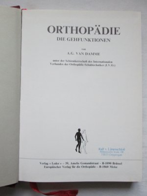 Verlag Leder / Europäischer Verlag für die Orthopädie: "Orthopädie - Die Gehfunktionen" - Latein-Deutsch+Französisch+Englisch+Niederländisch