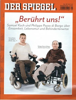 gebrauchtes Buch – Der Spiegel. Nr. 29 vom 16.7.2012   "Berührt uns!" Samuel Koch und Philippe di Borgo über Einsamkeit, Lebensmut und Behindertenwitze