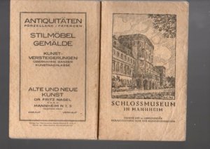 antiquarisches Buch – Schloßmuseum in Mannheim  1926