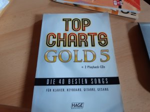 Top Charts Gold 5 (ohne CDs) - Das Spiel- und Singbuch für Klavier, Keyboard, Gitarre oder Gesang