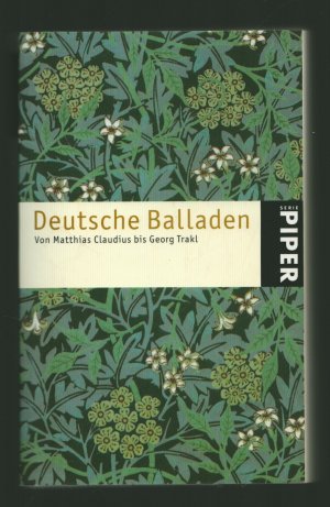 Deutsche Balladen /Von Matthias Claudius bis Georg Trakl