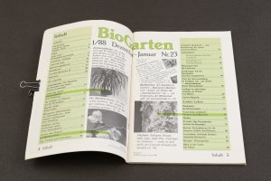 gebrauchtes Buch – BioGarten – Bio Garten 1/88 Dezember - Januar (Ausgabe 23) Nr. 23