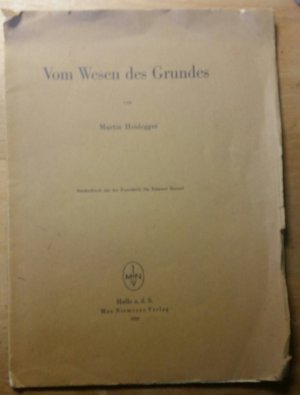 Vom Wesen des Grundes