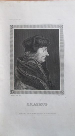 Porträt. Brustbild im Profil nach rechts. Original - Stahlstich von C. Barth nach Albrecht Dürer, 24,5 x 15,3 cm, ca. 1840.