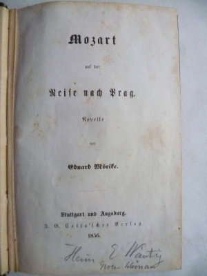 Mozart auf der Reise nach Prag. Novelle.