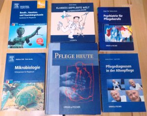 6er Bücherpaket von Urban&Fischer mit PFLEGE HEUTE,Pflegediagnosen,Mikrobiologie