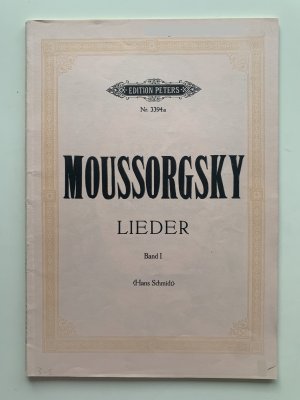 antiquarisches Buch – Modest Moussorgsky – Lieder, Band I (EP 3394a) 12 Lieder für eine Singstimme und Klavier