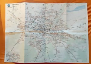 Verkehrslinienplan Stadt / Verkehrslinienplan Region (1972)