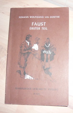 gebrauchtes Buch – Johann Wolfgang Goethe – Faust - Der Tragödie erster Teil