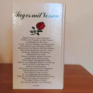 gebrauchtes Buch – Friedrich Morgenroth – Sag es mit Versen - 850 Glückwunsch-Verse und andere Reime