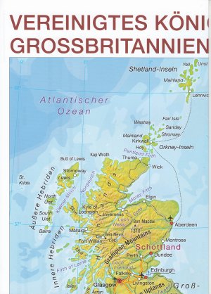 gebrauchtes Buch – Landkarte Großbritannien 2020  Landkarte Vereinigtes Königreich Großbritannien und Nordirland Großbritannien und Commonwealth of Nations 2020