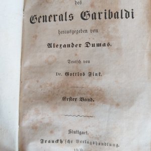 Die Memoiren des Generals Garibaldi Bd. 1