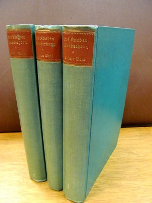 Des Knaben Wunderhorn. Alte deutsche Lieder und Kinderlieder, Anhang zum Wunderhorn. Band 1-3 cpl.. ( = Nachdruck der Ausgabe von 1808/1819 )