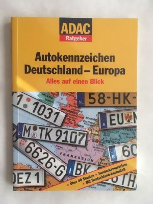 ADAC Ratgeber Auto und Reise - Autokennzeichen Deutschland - Europa  Ungelesen!