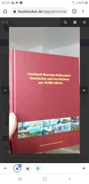 gebrauchtes Buch – Lesebuch Marzahn -Hellersdorf Geschichte und Geschichten