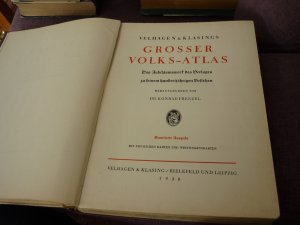 Großer Volksatlas - von Velhagen & Klasings - Jubiläumswerk von 1938