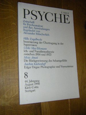 Psyche. Zeitschrift für Psychoanalyse und ihre Anwendungen. Heft 8, 44. Jahrgang, August 1990