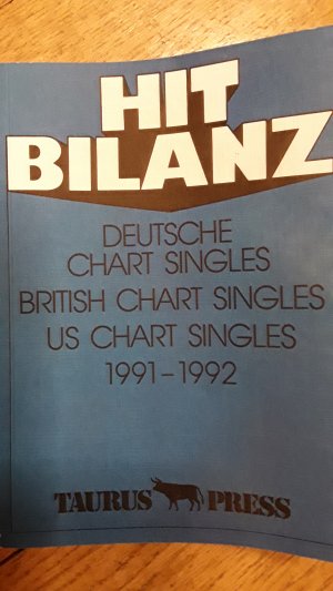 gebrauchtes Buch – Ehnert, Günter  – Hit Bilanz - Deutsche Chart Singles / British Chart Singles / US Chart Singles1991-1992