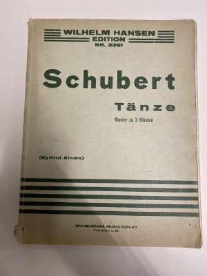 Schubert Tänze Klavier zu 2 Händen