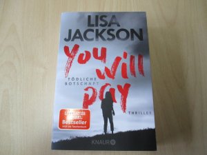 gebrauchtes Buch – Lisa Jackson – You will pay - Tödliche Botschaft