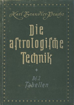 Die astrologische Technik - Band 2: Tabellen