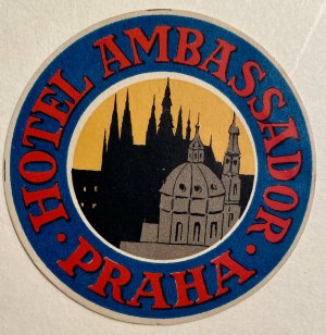 Hotel Kofferetikett / Hotel Ambassador Praha