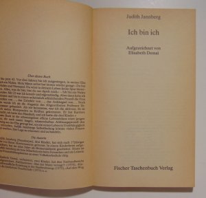 gebrauchtes Buch – Judith Jannberg – Ich bin ich