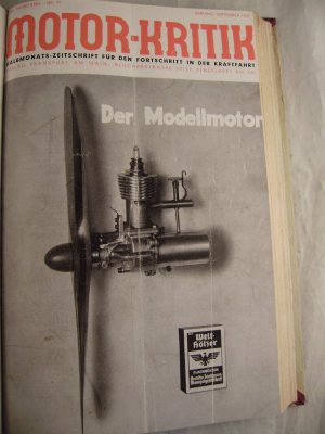 Motor-Kritik Halbmonats-Zeitschrift für den Fortschritt in der Kraftfahrt XXI. Jahrgang Nr. 17 Anfang September 1941