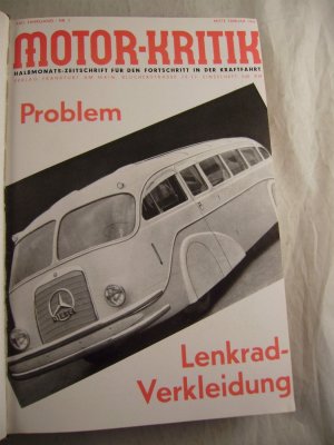 Motor-Kritik Halbmonats-Zeitschrift für den Fortschritt in der Kraftfahrt XVII. Jahrgang Nr. 2 Mitte Januar 1942