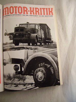 Motor-Kritik Halbmonats-Zeitschrift für den Fortschritt in der Kraftfahrt XXII. Jahrgang Nr. 8 Mitte April 1942