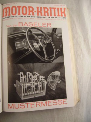 Motor-Kritik Halbmonats-Zeitschrift für den Fortschritt in der Kraftfahrt XXII. Jahrgang Nr. 11 Anfang Juni 1942