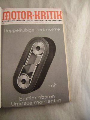 Motor-Kritik Halbmonats-Zeitschrift für den Fortschritt in der Kraftfahrt XXII. Jahrgang Nr. 17 Anfang September 1942