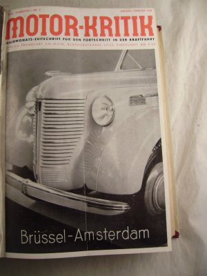 Motor-Kritik Halbmonats-Zeitschrift für den Fortschritt in der Kraftfahrt XVIII. Jahrgang Nr. 3 Anfang Februar 1938